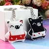 Full Bead Embroidery Keychain Pig Printed Craft Gifts(5.5x5.5cm)