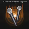 Professional Wireless Microphone with Receiver 2.4GHz Dynamic Handheld Microphones Rechargeable Condenser Microphone for Streaming & Live Performance