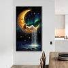(40*70cm)DIY Full Round Drill Diamond Painting-Moon Girl