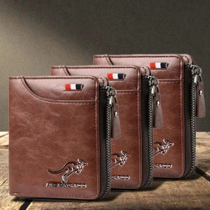 Fossy Multi-Function Waterproof Leather RFID Blocking Wallet 