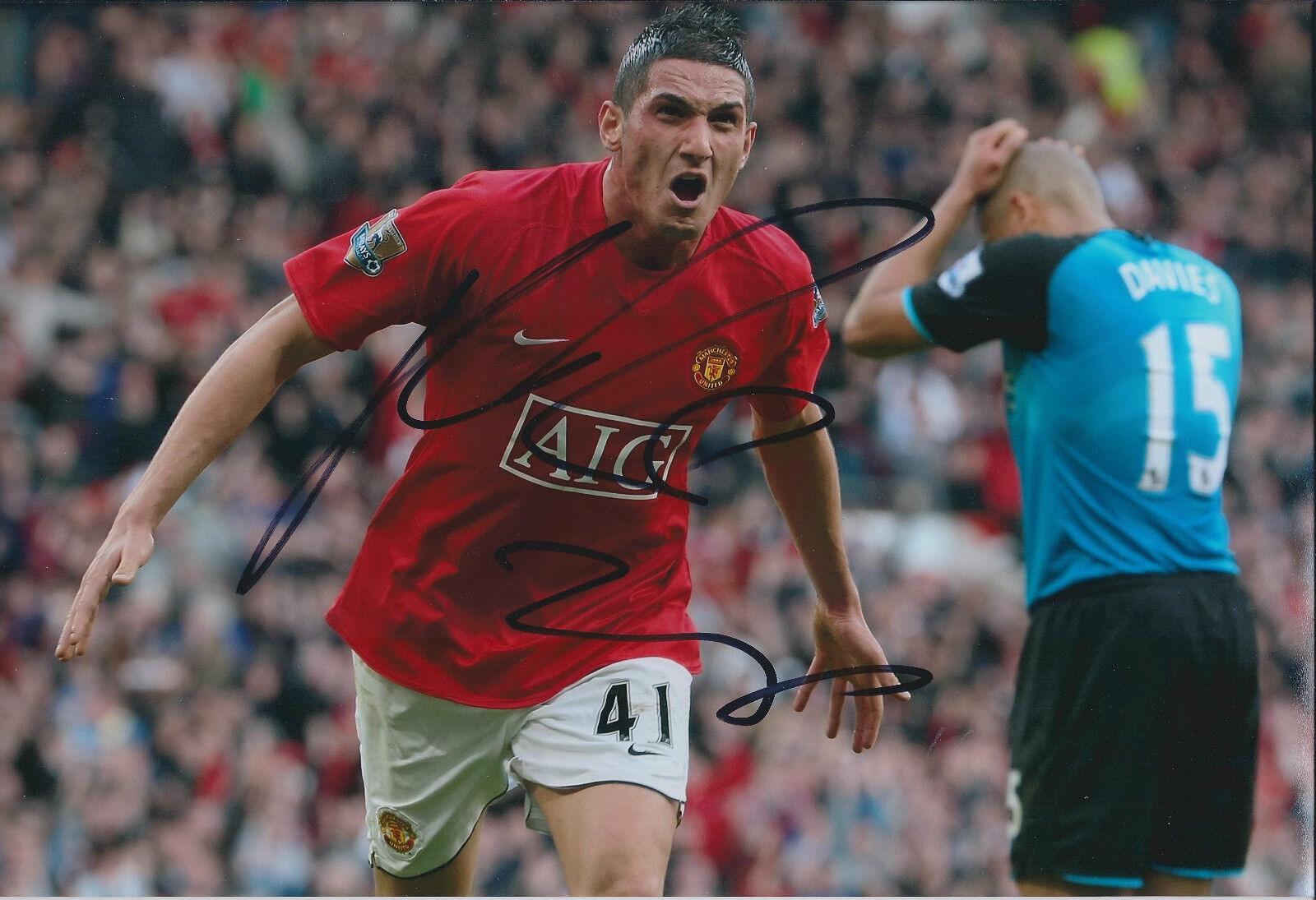 Federico MACHEDA Signed Autograph 12x8 Photo Poster painting AFTAL COA Manchester United Italian