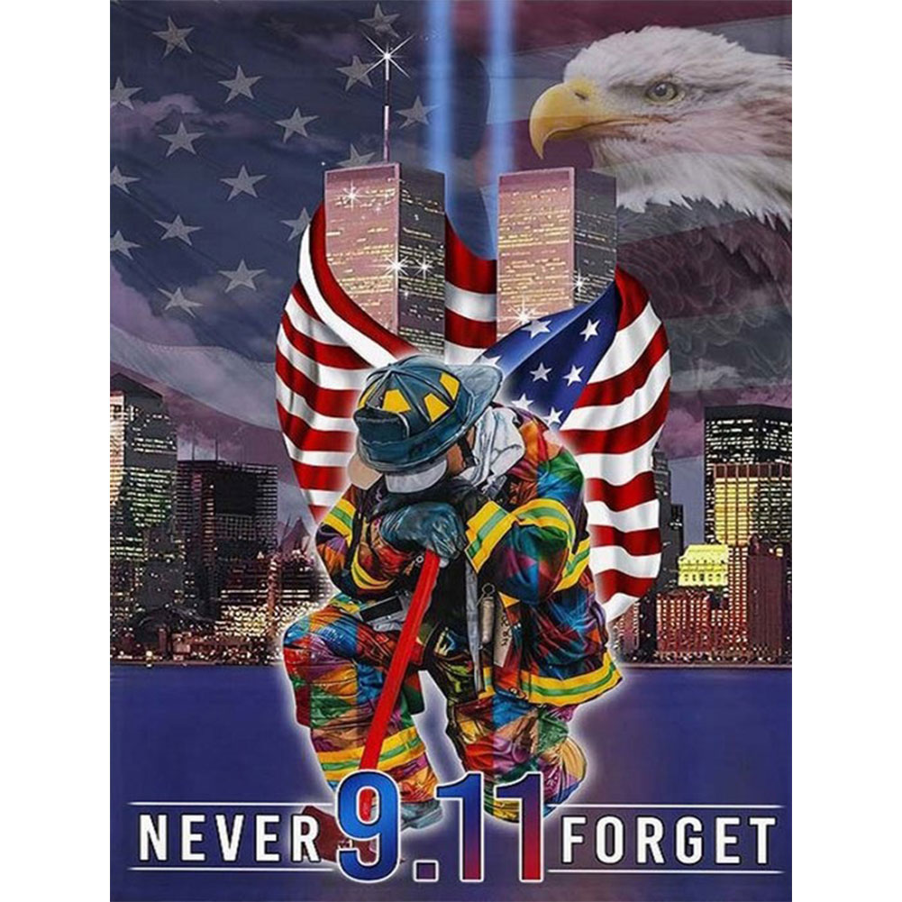 

Never Forget 9.11 - Square Drill Diamond Painting - 50*60CM (Big Size), 501 Original