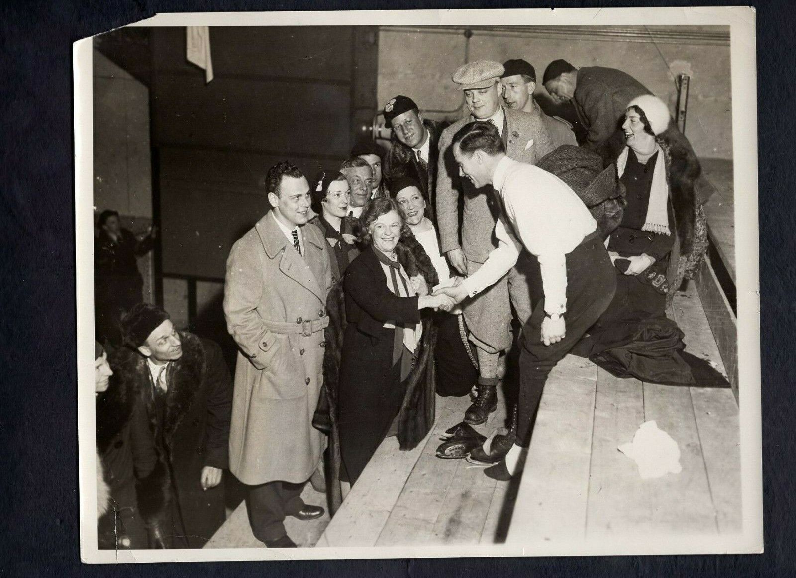 Gillis Grafstrom Olympic silver medal figure skating 1932 Type 1 Press Photo Poster painting