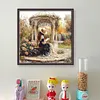 Victorian Girl-14CT Stamped Cross Stitch 50*50cm/19.69*19.69in
