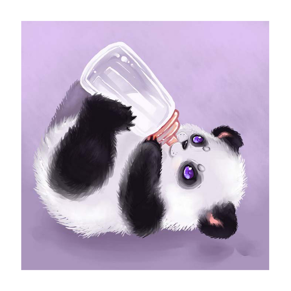 

30*30CM - Round Drill Diamond Painting - Panda, 501 Original