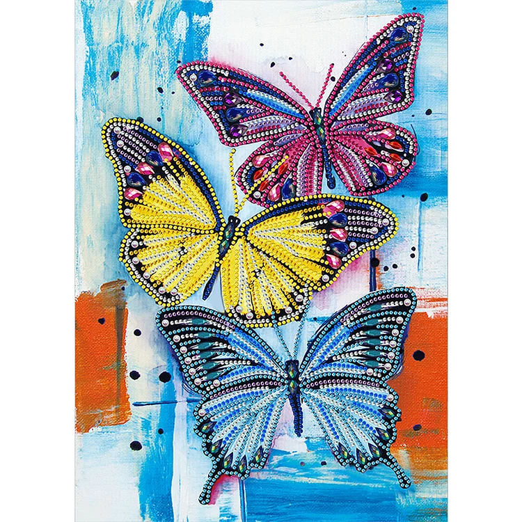 Partial Special-Shaped Diamond Painting - Butterfly 30*40CM