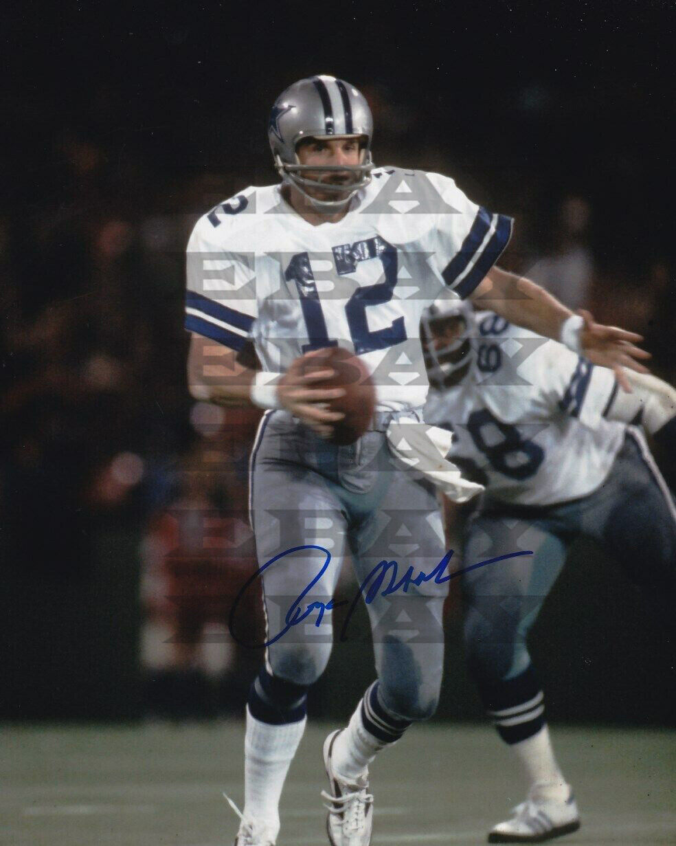 ROGER STAUBACH Dallas Cowboys Autographed Signed 8x10 Photo Poster painting Reprint