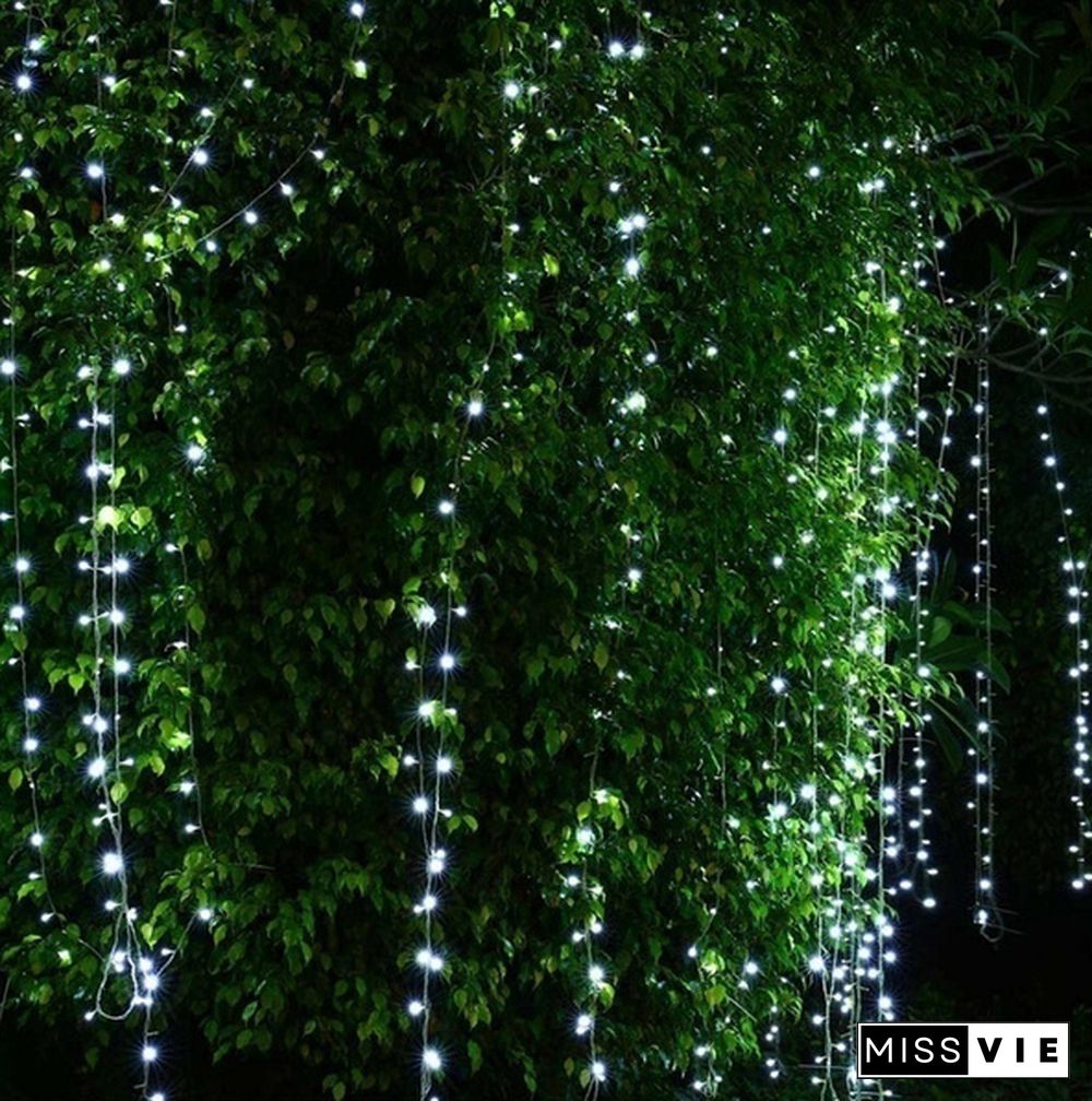 9 Colors 3Mx3M 300-LED Light Romantic Christmas Wedding Outdoor Decoration Curtain String Light