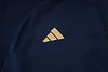 Joyfball 2024/2025 Italy Long Zipped Jacket Royal Blue Soccer Jersey 1:1 Thai Quality 
