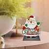 >SALE<2D Flat Wooden Santa Claus DIY Diamond Painting Desktop Decorations Home Decor