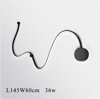 LED Postmodern Nordic Iron Aluminum Acrylic Belt LED Lamp LED Light Wall lamp Wall Light Wall Sconce For Store Bedroom Corridor