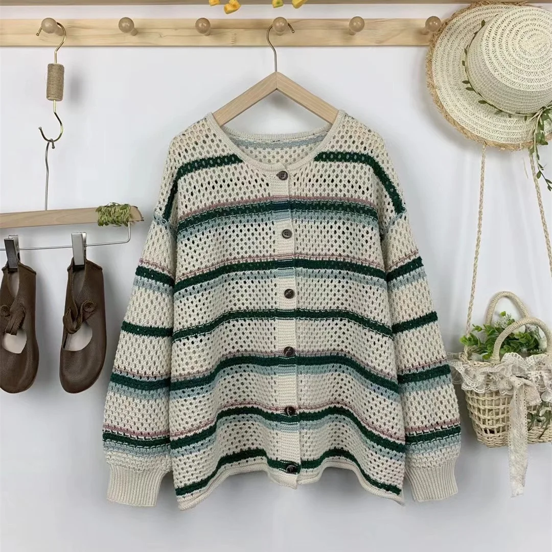 Chicfifth Sweater Women Winter Long Sleeve High Quality Autumn Vintage Top Knitted Cardigan