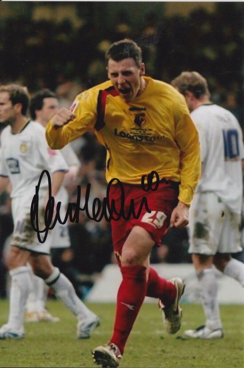 DARIUS HENDERSON HAND SIGNED WATFORD 6X4 Photo Poster painting.