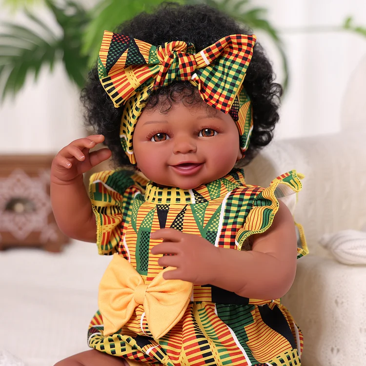 Babeside Smiling Reborn Baby Gavin&nbsp;17" African American Newborn Girl Healing of the Heart