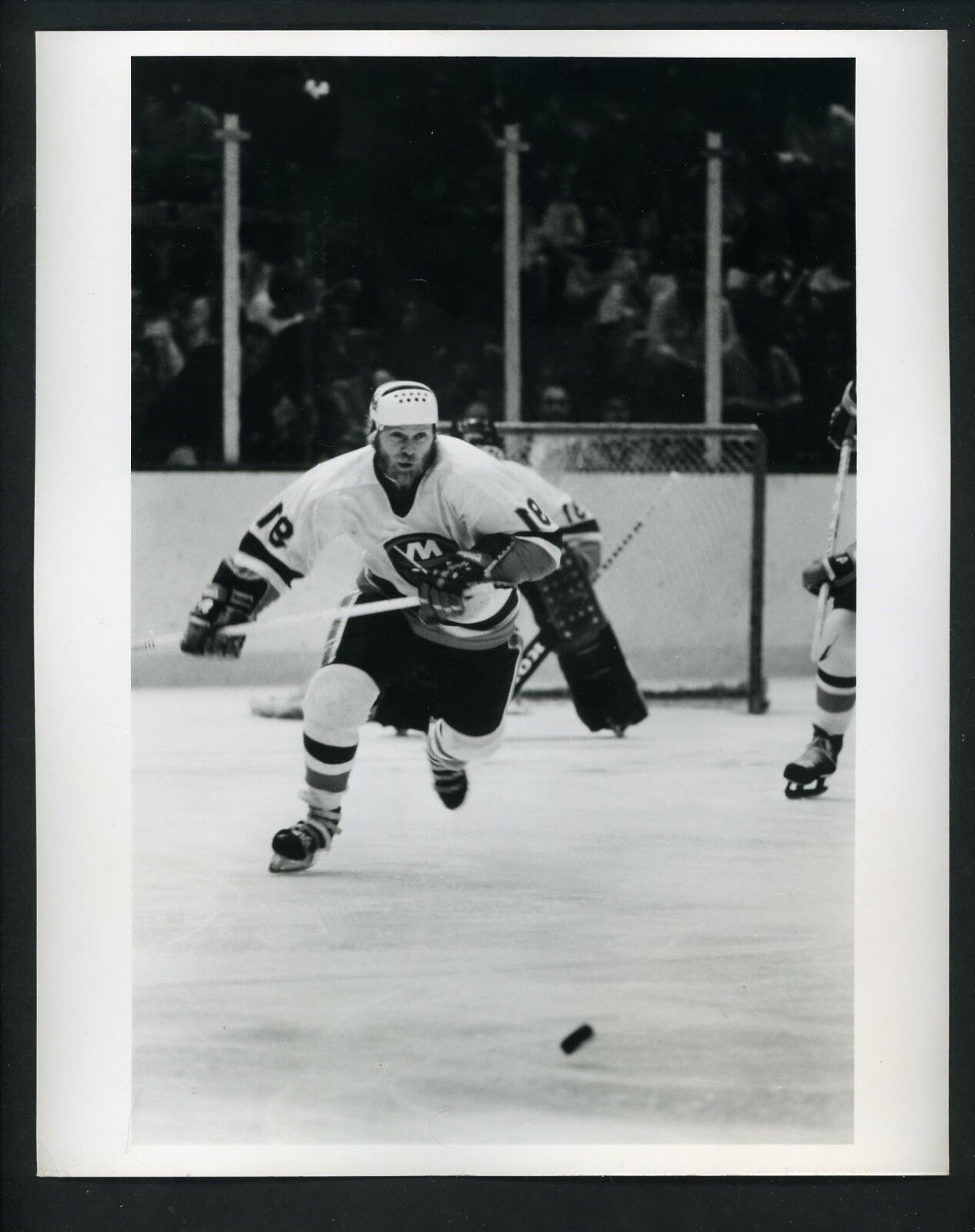 Butch Goring circa 1980's SPORT Magazine Press Original Photo Poster painting New York Islanders