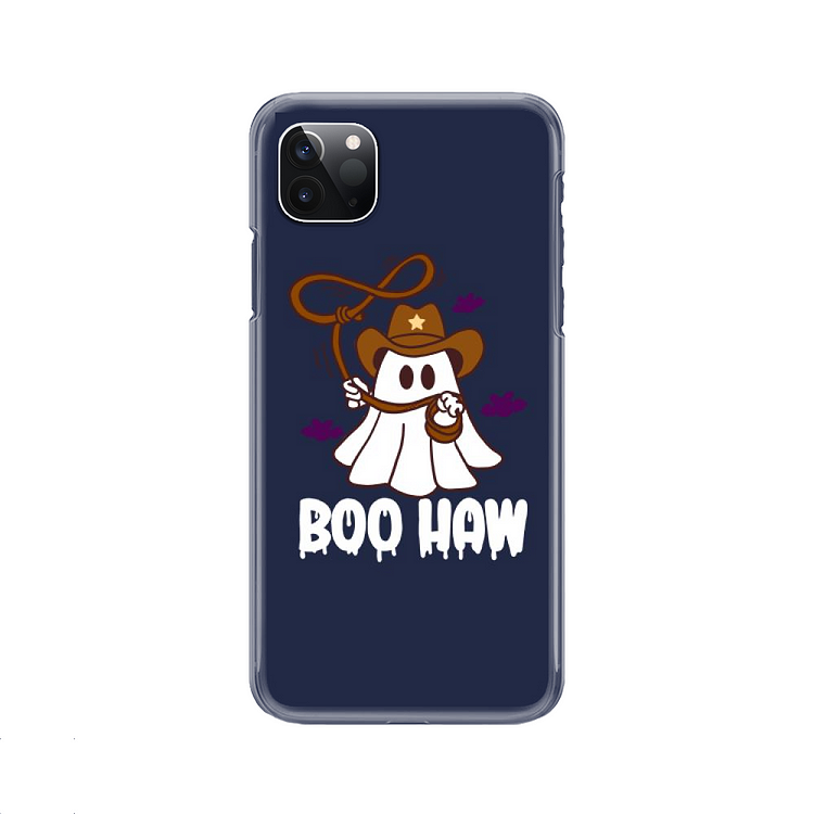 Cowboy Ghost BOO HAW, Halloween iPhone Case