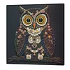 Framed Owl - DIY Button Art Painting Kit for Creativity DIY Pearl Dot Crafts for Gift Home Wall Decor 30*30CM