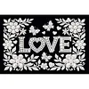 uk.everydayedeals DIY Pearl Painting With Frame - Handmade Self-Adhesive Pearls - Love(20*30cm)
