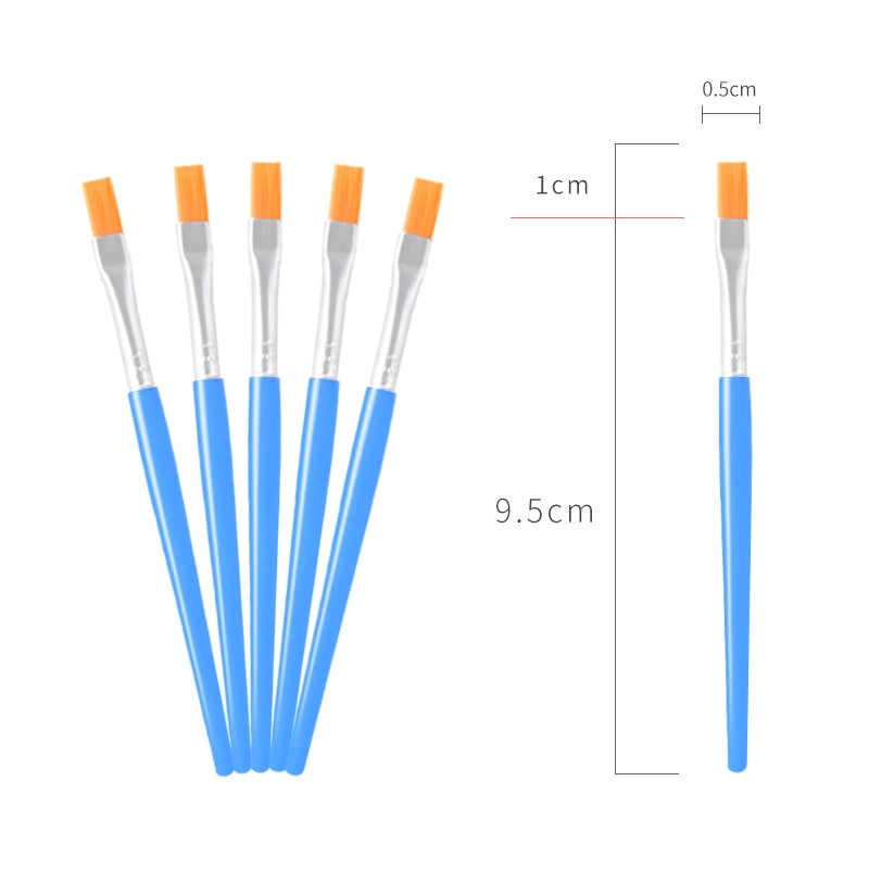 Simple Nylon Oil Painting Hook Line Pen Flat Brush