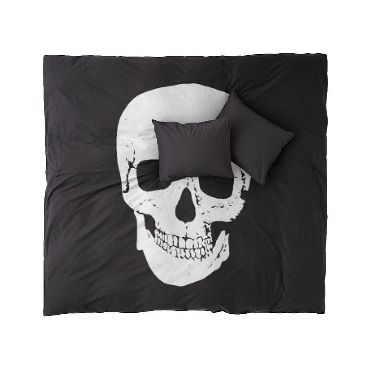 Scary Skull, Halloween Duvet Cover Set