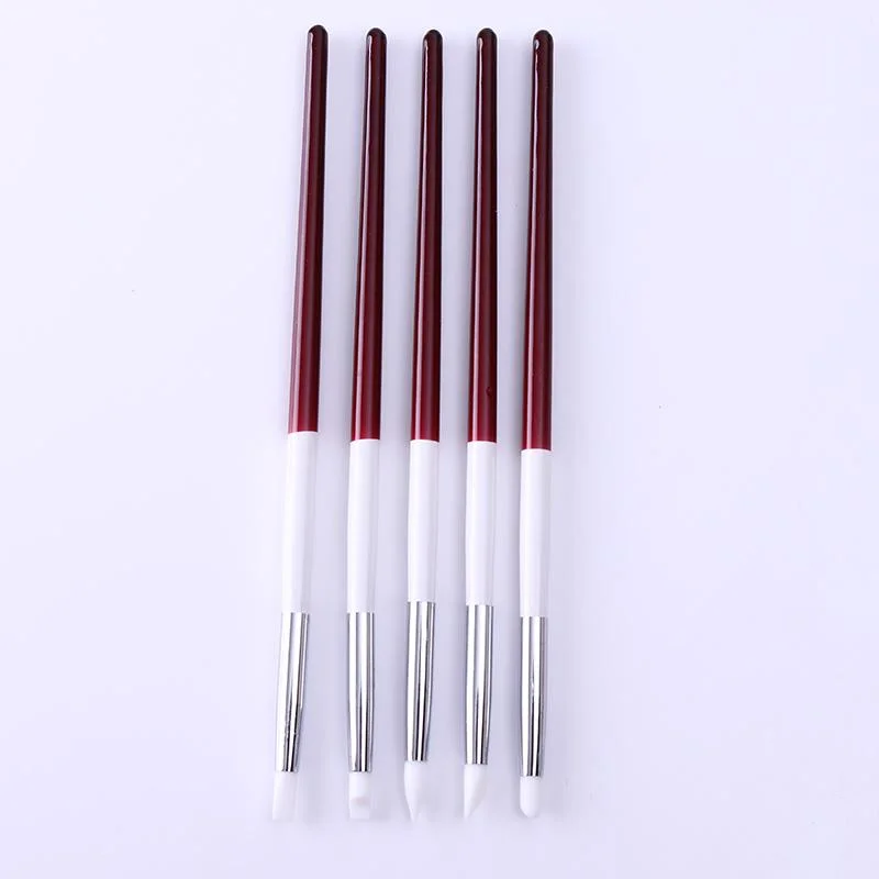 Acrylic UV Gel Nail Brush Kit Pink White Dotting Painting Pen Carving 15Pcs/set Gel Brush Manicure Nail Art Design Tools-Nail Inspo