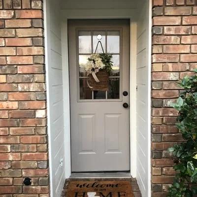🎁Mother's Day Gift💐Cream Hydrangea Door Hanger Basket Wreath