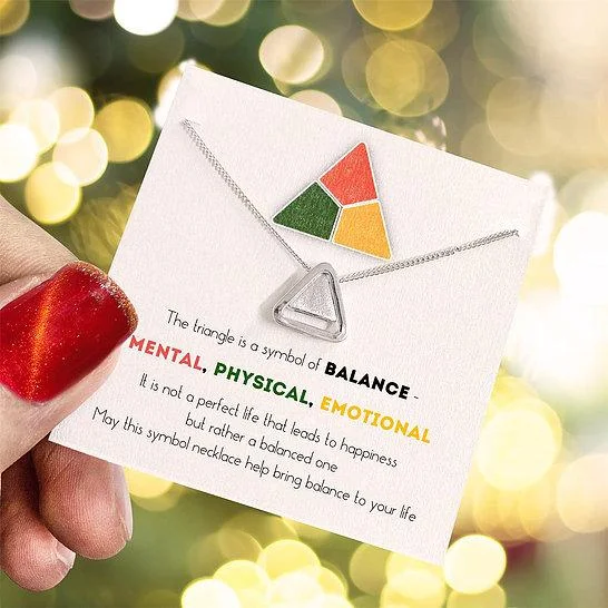 For Self - Balance Life Triangle Necklace