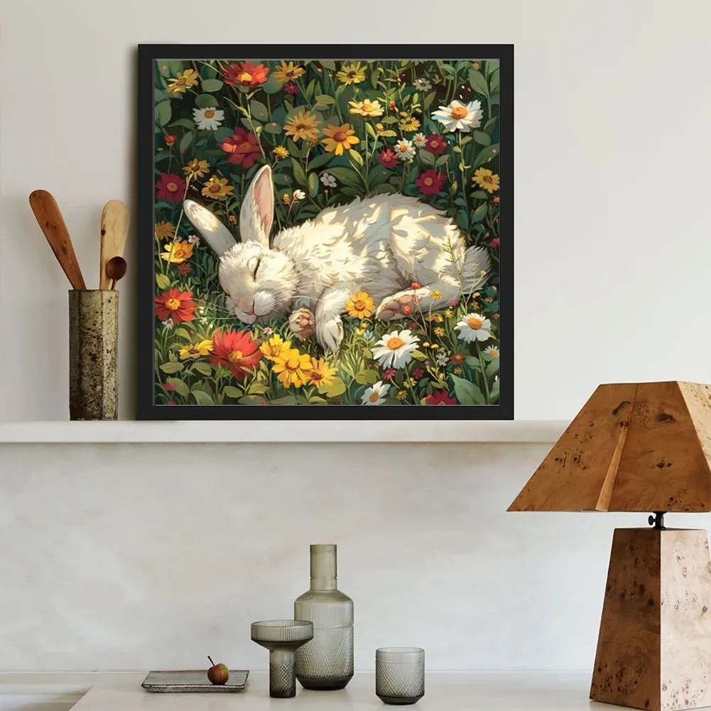 Diamond Painting - Full Round Drill - Rabbit(Canvas|40*40cm)