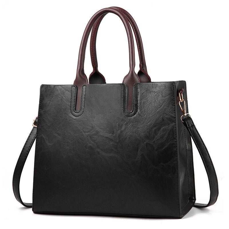 Newposs Valenkuci Leather Handbags Women Bag High Quality Casual Female Bags Trunk Tote Famous Brand Shoulder Bag Ladies Bolsos