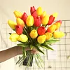 Single Head Mini Tulip PU Texture Artificial Flower 