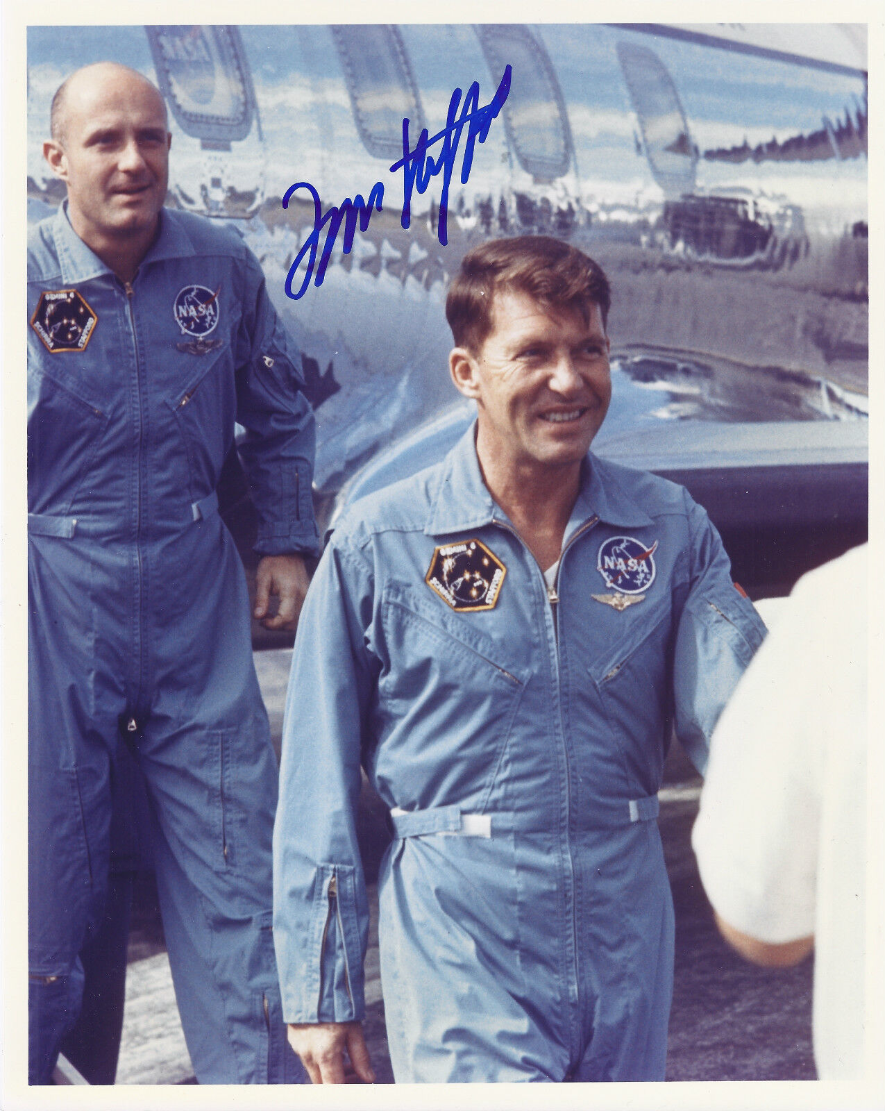 TOM STAFFORD GEMINI 6 SIGNED 8x10 Photo Poster painting - NASA ASTRONAUT - UACC RD AUTOGRAPH