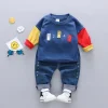 Kid Baby Girls Boys Sets Digital Sport Suits 2 Pcs