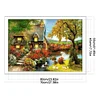 Bamboo Hut-9CT Stamped Cross Stitch Bead Embroidery 60*45cm tapestrymarket