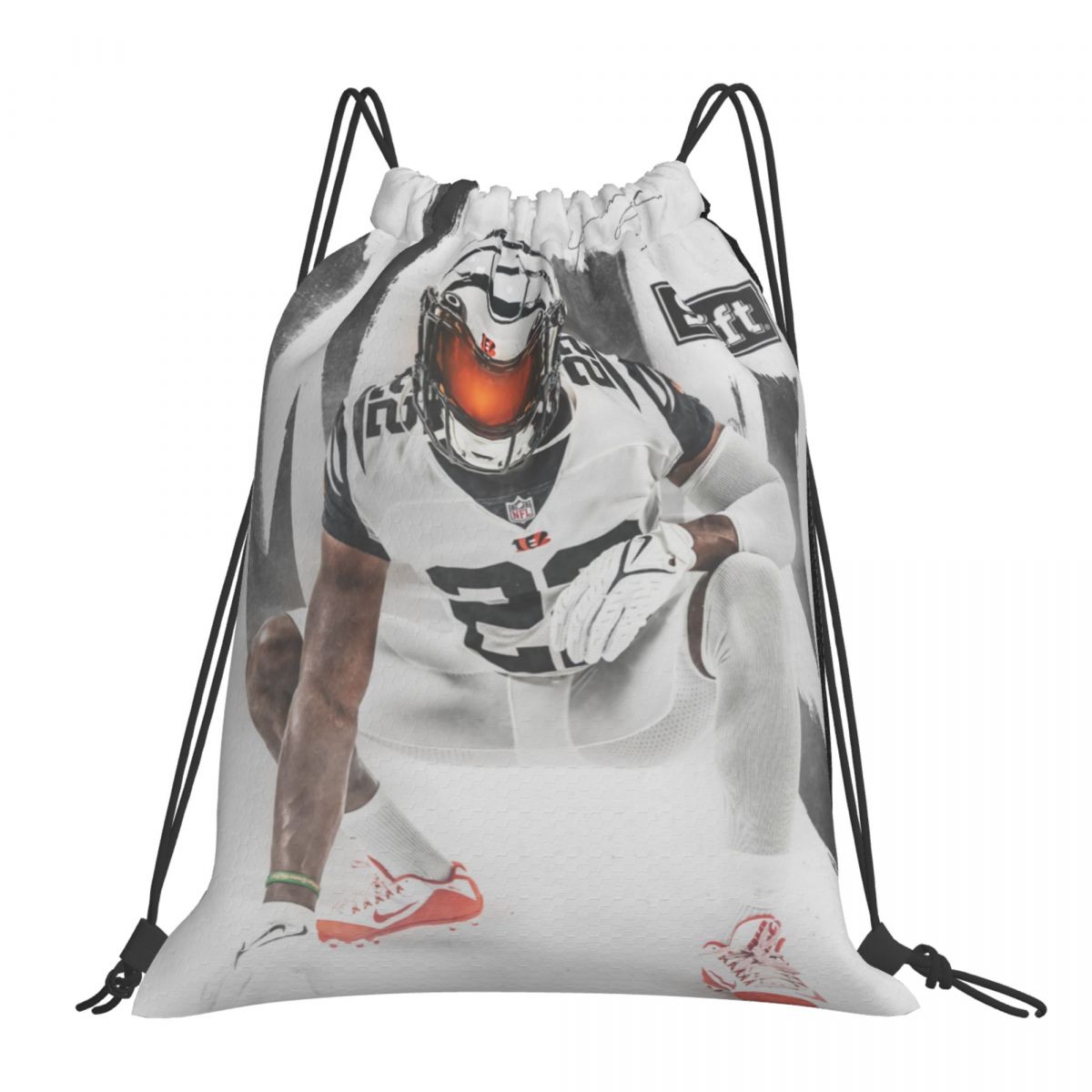 Cincinnati Bengals Chidobe Awuzie Drawstring Backpack Sports Gym Bag