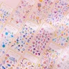 20 SHEETS Magic Stars Crystal Drop Glue Stickers for Students Diary Scratchbook Phone DIY Project Decoration