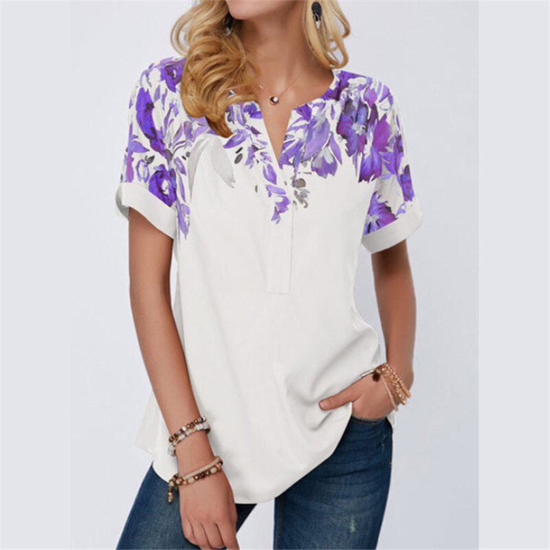 Women Summer Casual Loose Plus Size T-shirts