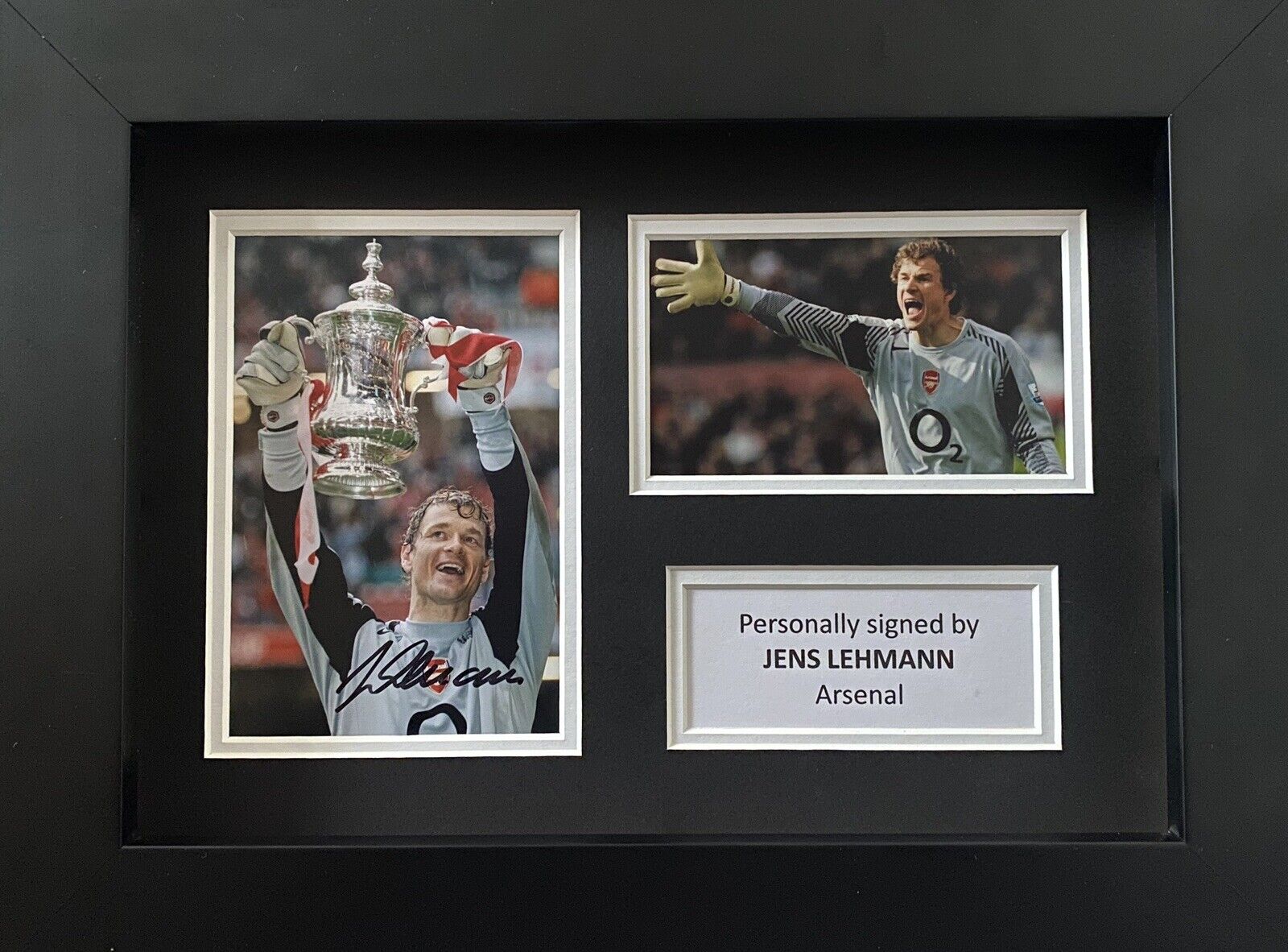 Jens Lehmann Genuine Signed Arsenal Photo Poster painting In A4 Frame Display