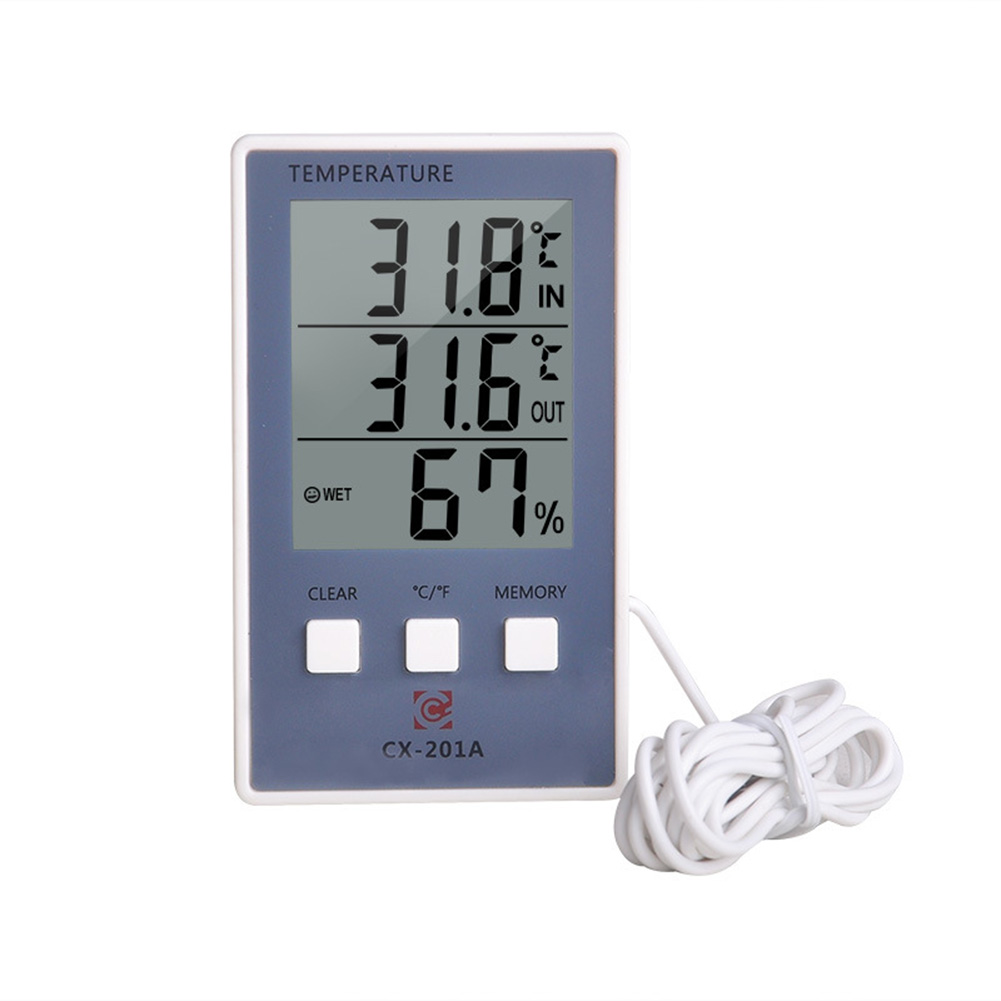 

Digital Hygrothermograph Indoor Outdoor LCD Screen Thermometer Hygrometer, 501 Original