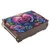 (US Local)Diamond Painting Storage Box DIY 5D Diamond Painting Jewelry Box (Rose)