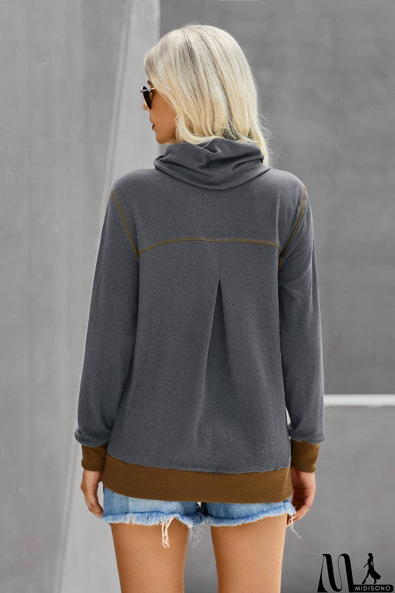 MidiSono - Cozy Chic Turtleneck Top