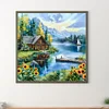 Diamond Painting-DIY Full Round Drill LAKE(40*40 CM)