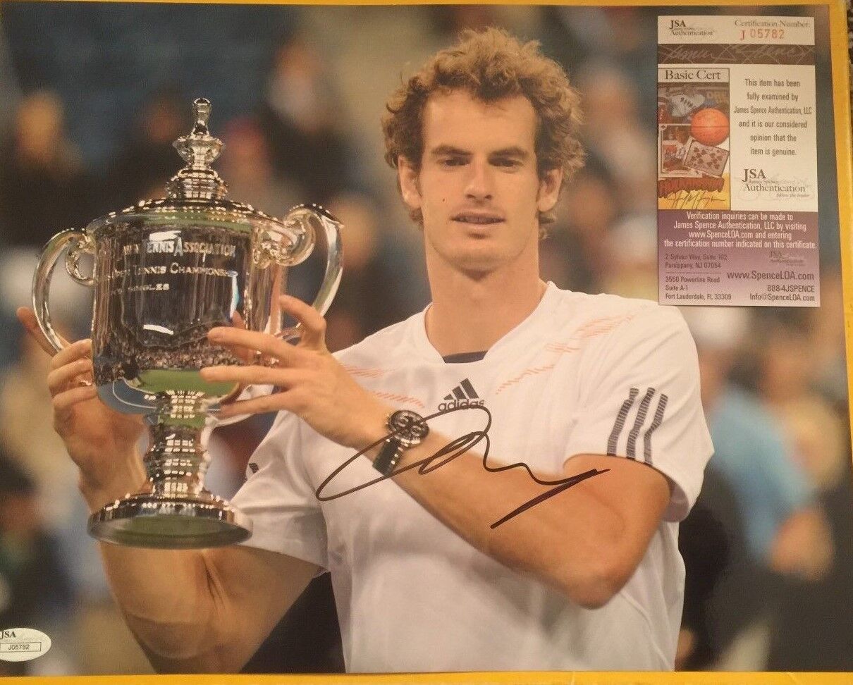 ANDY MURRAY AUTOGRAPHED 11X14 tennis Photo Poster painting jsa certified