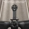 Carbon Fiber Extended Out-Front Mount Bike Computer Mount Cycling Bicycle Computer Holder for Garmin Bryton and Sports Action Camera