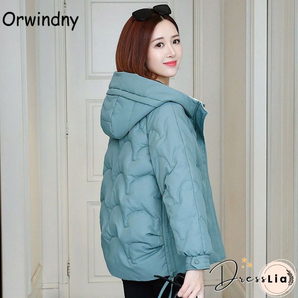 Orwindny Women Winter Jacket Short Warm Parkas Female Autumn New Thickening Coat Cotton Padded Jacket Hooded Plus Size 3XL