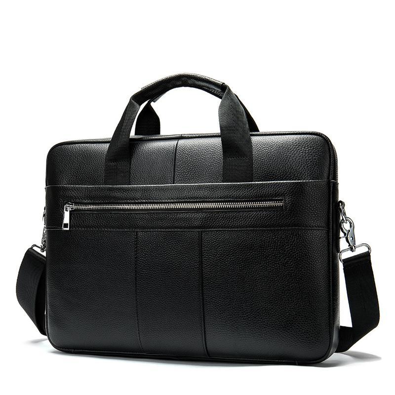 Mens Business Briefcase Vintage Leather Shoulder Bag