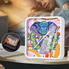 Mandala Elephant Special Shape 5D Diamond Painting Clock Art Craft for Wall Desk