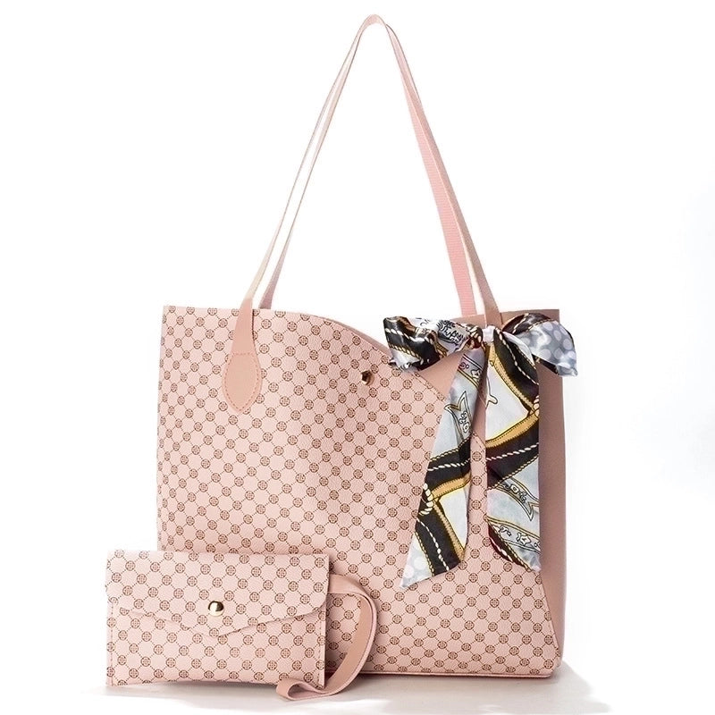 2022 Fashion Ladies Large Capacity Shopping Bag Two-piece Set