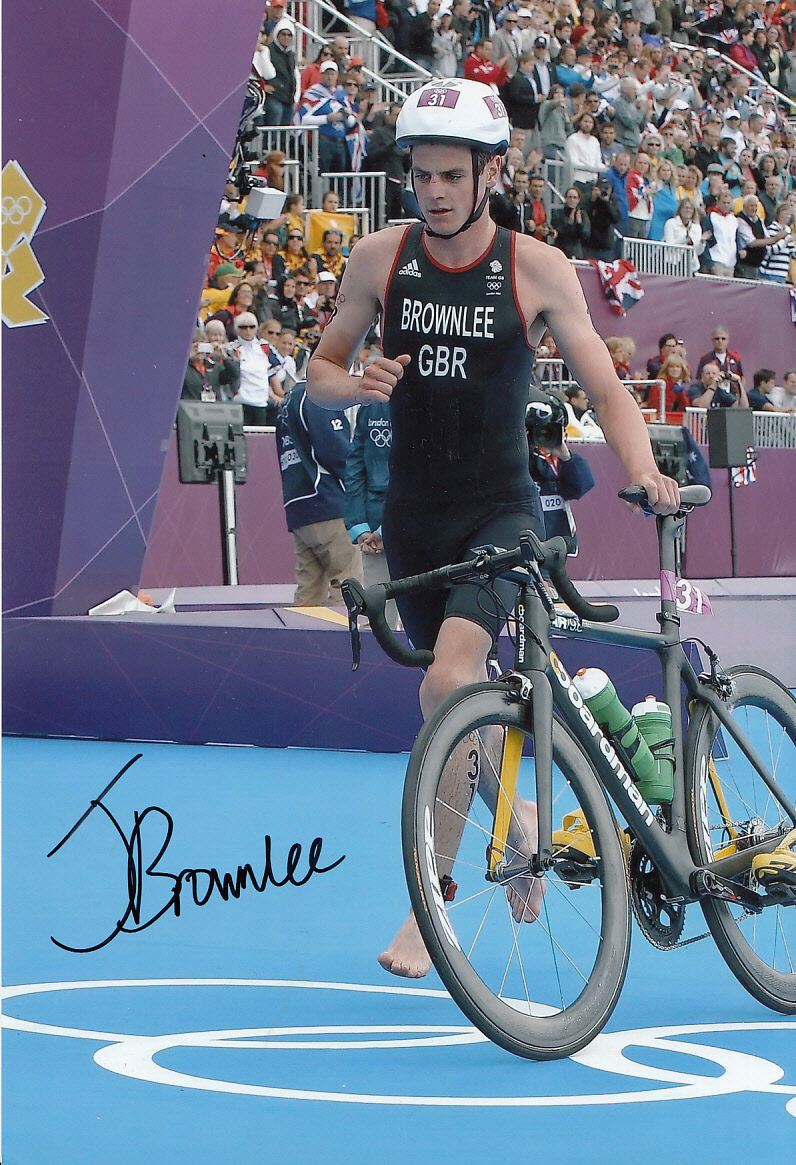 Jonathan Brownlee Hand Signed 12x8 Photo Poster painting London Olympics 2012 Bronze Medalist 2.