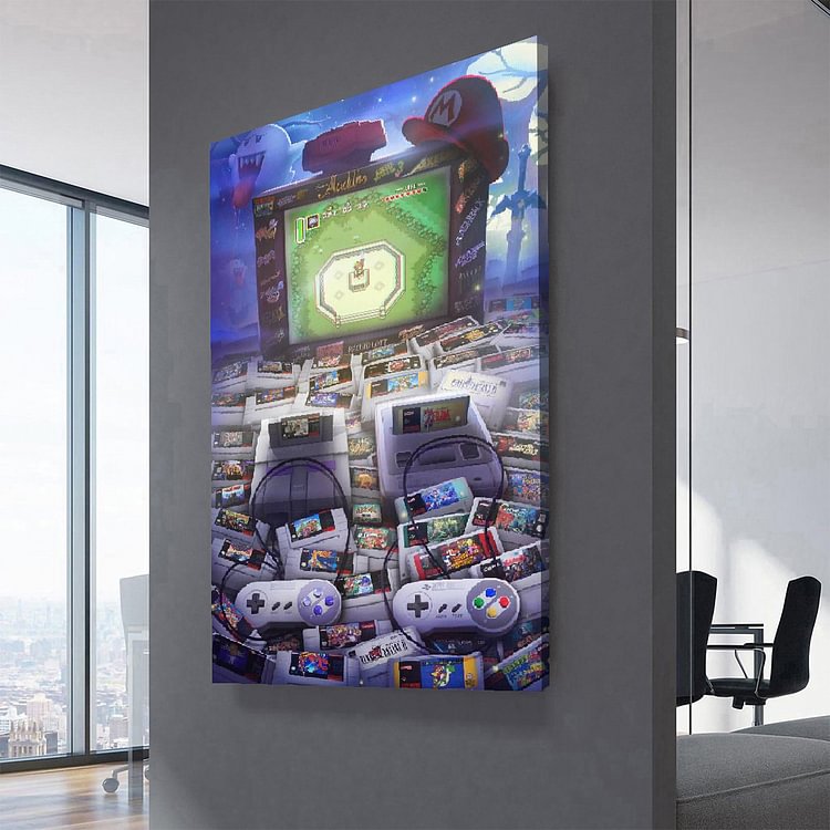 Super Nintendo Legacy Canvas Wall Art