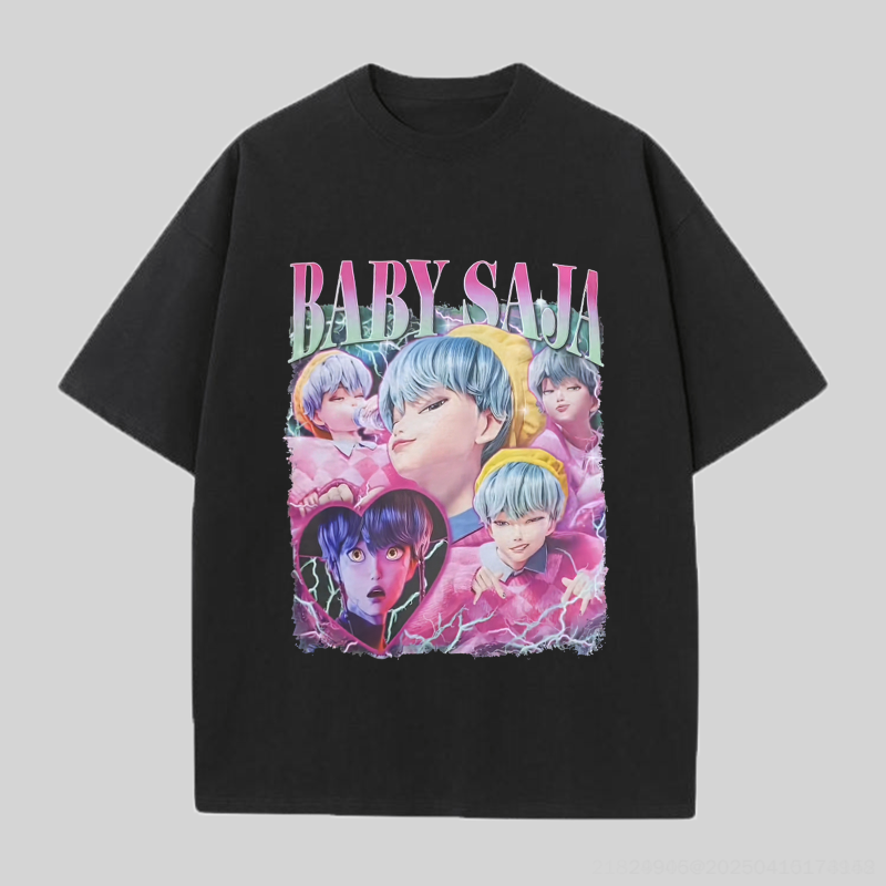 Baby Saja Printed Unisex Oversized T-shirts